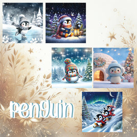 zipper bag panels NEW STYLE Penguin