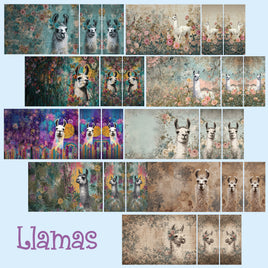 zipper bag panels Llamas