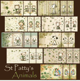 Mini Notebook Covers- St Patty's Animals