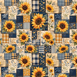Sunflower Denim Patchwork