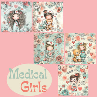 zipper bag panels Medical Girls