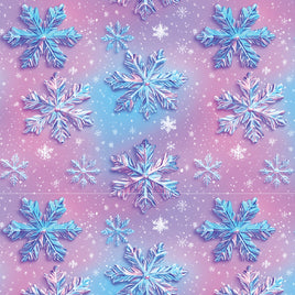 Winter Iridescent Snowflakes