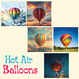 zipper bag panels NEW STYLE Hot Air Balloons