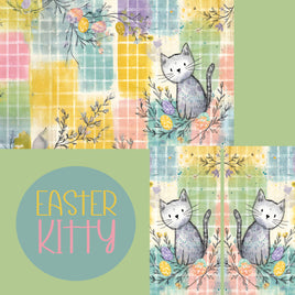 Notebook Cover-7.5x9.75 in Easter Kitty