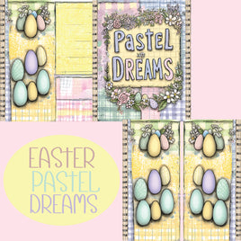 Notebook Cover-7.5x9.75 in Easter Pastel Dreams
