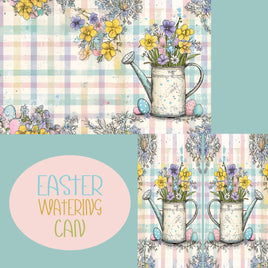 Notebook Cover-7.5x9.75 in Easter Watering Can