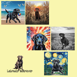 zipper bag panels NEW STYLE Labrador Retrievers