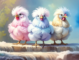 Tote Panel Silkie Chicken