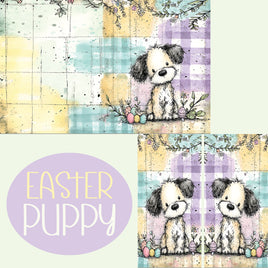 Notebook Cover-7.5x9.75 in Easter Puppy