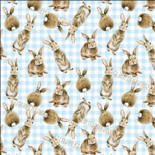 Bunnies on Blue