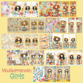Mini Notebook Covers- Mediterranean Girls