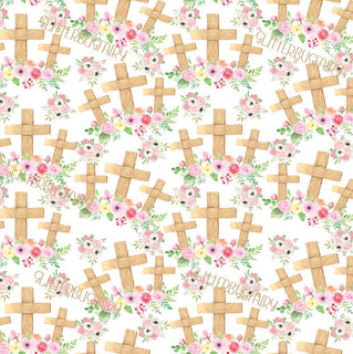 Cross with Flowers