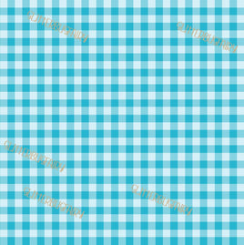 Gingham Plaid Aqua