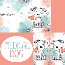 Notebook Cover-7.5x9.75 in Medical Dog