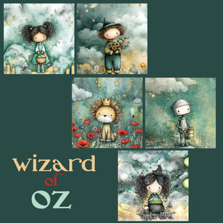 zipper bag panels Wizard of Oz