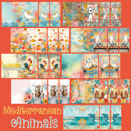 Mini Notebook Covers- Mediterranean Animals