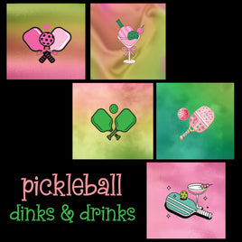 zipper bag panels Pickleball Dinks and Drinks