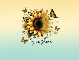 Tote Panel Sunflower: Be the Sunshine