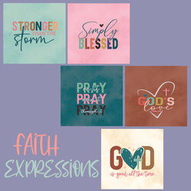 zipper bag panels Faith Expressions