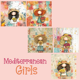 zipper bag panels Mediterranean Girls