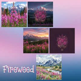 zipper bag panels Fireweed