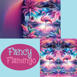 Notebook Cover-7.5x9.75 in Fancy Flamingo