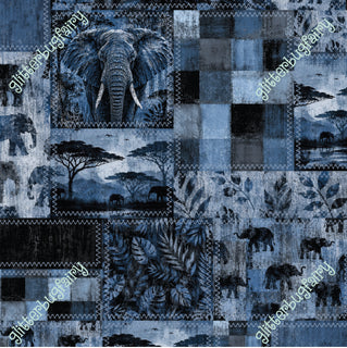 Blue Elephant Patchwork