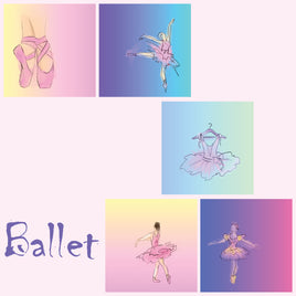 zipper bag panels NEW STYLE Ballet