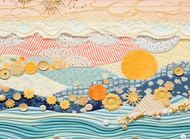 Tote Panel Beachy Patchwork