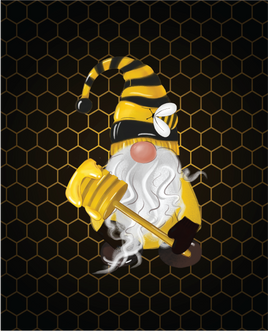 Printed Vinyl Panel 8.5x10.5 Bee Gnome