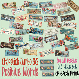 Lip Balm Positive Words Jumbo