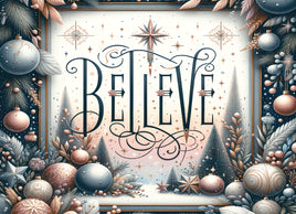 Tote Panel Christmas Believe