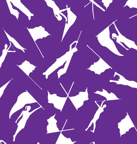 Color Guard White on Purple