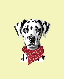 Printed Vinyl Panel 8.5x10.5 Dalmatian