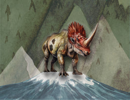 Tote Panel Triceratops