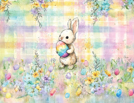 Tote Panel Easter Bunny with Egg