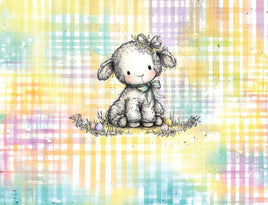 Tote Panel Easter Lamb