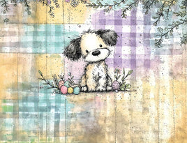Tote Panel Easter Puppy
