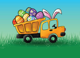 Tote Panel Easter Truck