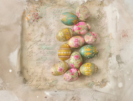 Tote Panel Easter Eggs 12 Eggs
