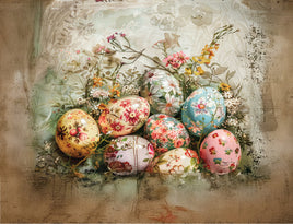 Tote Panel Easter Eggs 8 Eggs
