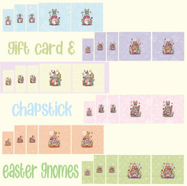 Easter Gnomes Gift Card & Chapstick