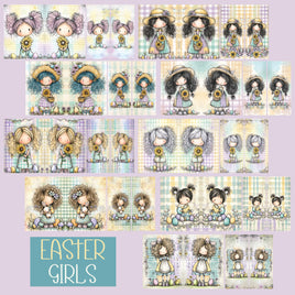 Mini Notebook Covers- Easter Girls
