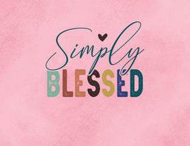 Tote Panel Faith Expressions: Simply Blessed