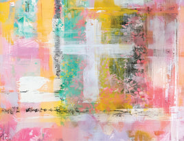 Tote Panel Faith Rustic Cross Pastel