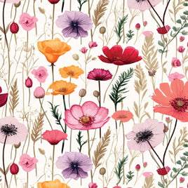 Wildflowers on Ivory