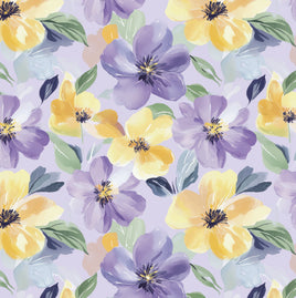 Floral Yellow and Lilac