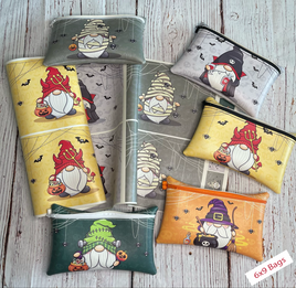 zipper bag panels NEW STYLE Halloween Gnomes