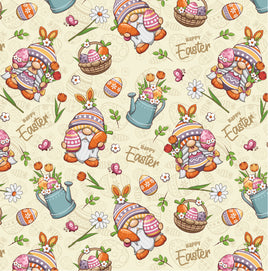 Easter Gnomes on Yellow