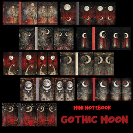 Mini Notebook Covers- Gothic Moon